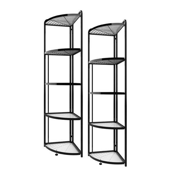 Steel Triangular  Corner Stand Multi-Functional Shelves Portable Storage Organizer