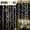 LED Curtain Fairy Lights Wedding Indoor Outdoor Xmas Garden Party Decor – 3 x 2 M, Cool White