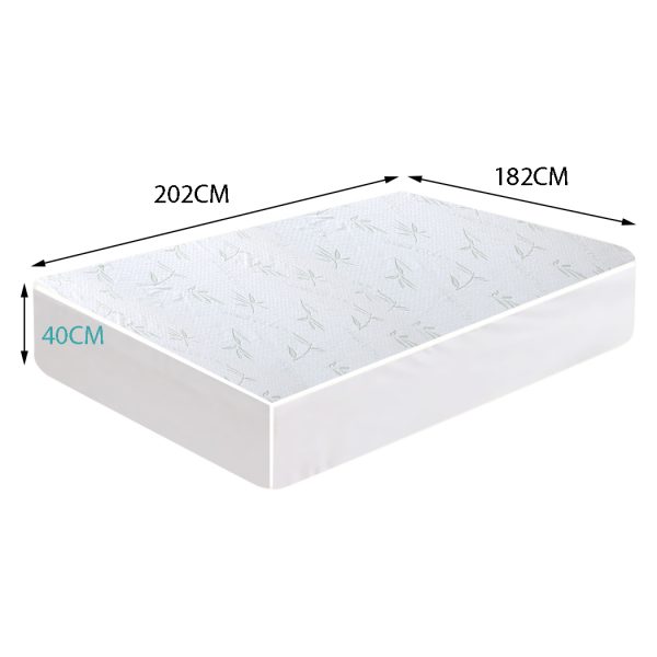Fully Fitted Waterproof Breathable Bamboo Mattress Protector – KING