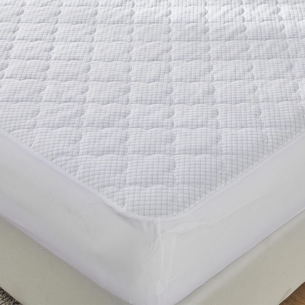 Mattress Protector Topper Cool Fabric Pillowtop Waterproof Cover – DOUBLE