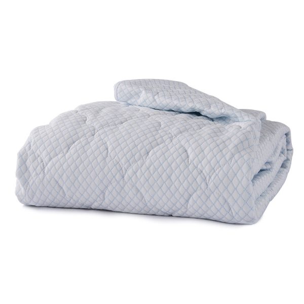 Mattress Protector Topper Cool Fabric Pillowtop Waterproof Cover – KING SINGLE