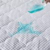 Mattress Protector Topper Cool Fabric Pillowtop Waterproof Cover – QUEEN