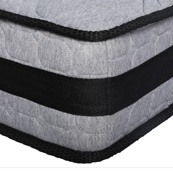 Aylestone Mattress Spring Foam Medium Firm All Size 22CM Dark Grey – QUEEN