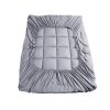 Mattress Topper Bamboo Fibre Luxury Pillowtop Mat Protector Cover – KING