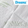 Bamboo Pillowtop Mattress Topper Protector Waterproof Cool Cover – QUEEN