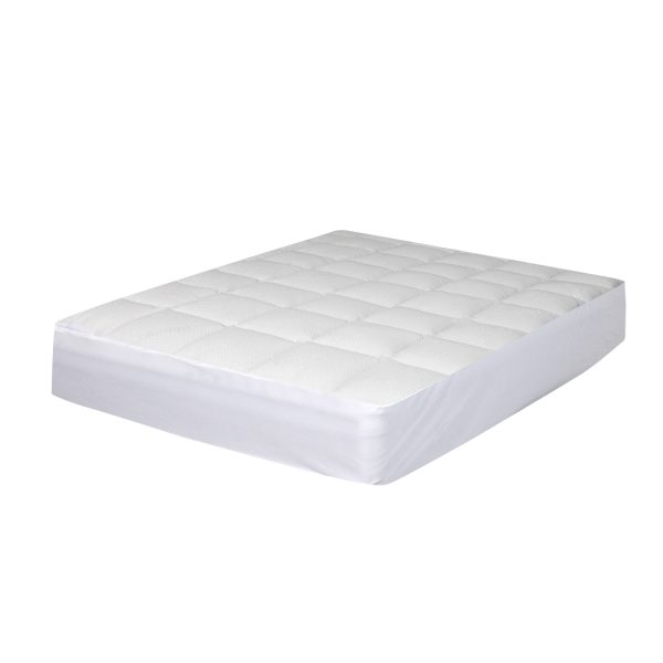 Mattress Protector Luxury Topper Bamboo Quilted Underlay Pad – KING