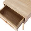 Hartlepool Bedside Tables Rattan Wood Drawers Nightstand Storage Cabinet Bedroom