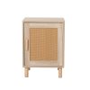 Radnor Bedside Tables Rattan Wood Side Table Nightstand Storage Cabinet Bedroom