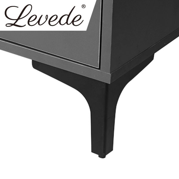 Garah Bedside Tables Side Table Bedroom Nightstand 2 Drawers Storage Cabinet – Grey