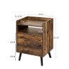 Denham Bedside Tables Drawers Side Table Wood Nightstand Storage Cabinet Bedroom