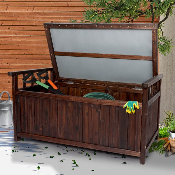 Outdoor Storage Box Garden Bench Tool Toy Chest Furniture Container Shed