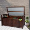 Outdoor Storage Box Garden Bench Tool Toy Chest Furniture Container Shed