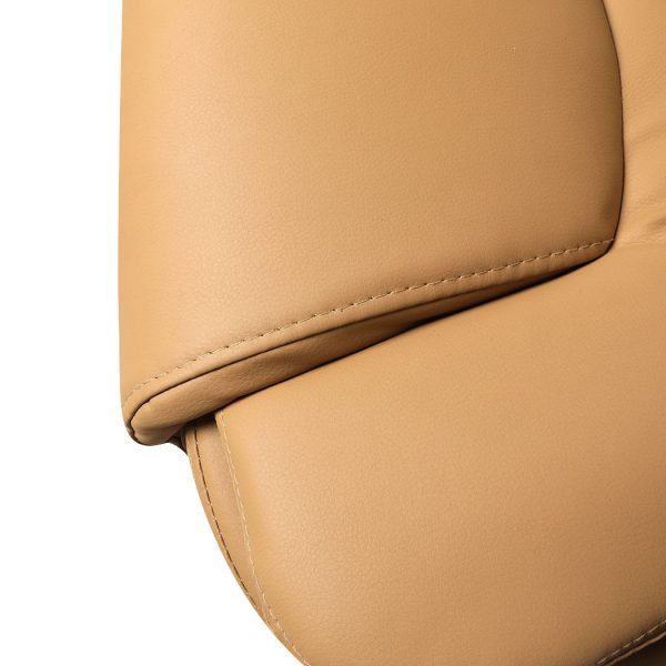 Gaming Chair Office Computer Seat Racing PU Leather Executive – Bronze, With Footrest