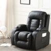 Recliner Massage Chair Lift Chairs PU Leather Lounge Sofa Armchair Heated