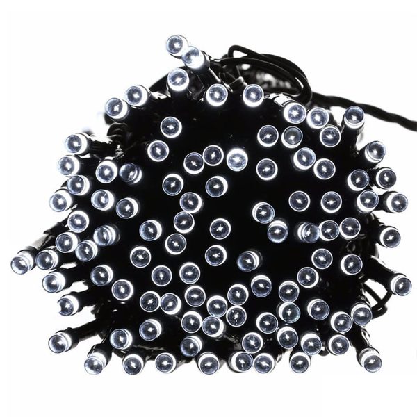 Solar Powered LED Fairy String Lights Outdoor Garden Party Wedding Controller – 15 M, Cool White