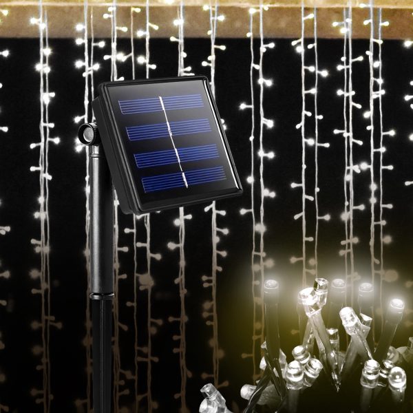 Solar Powered LED Fairy String Lights Outdoor Garden Party Wedding Controller – 35 M, Cool White