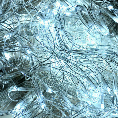 320LED Fairy Lights Net Mesh Curtain Wedding Party XMAS Tree Décor – Warm White