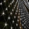 Christmas Net Lights Mesh String Fairy Light Party Wedding – Cool White, 300 LED