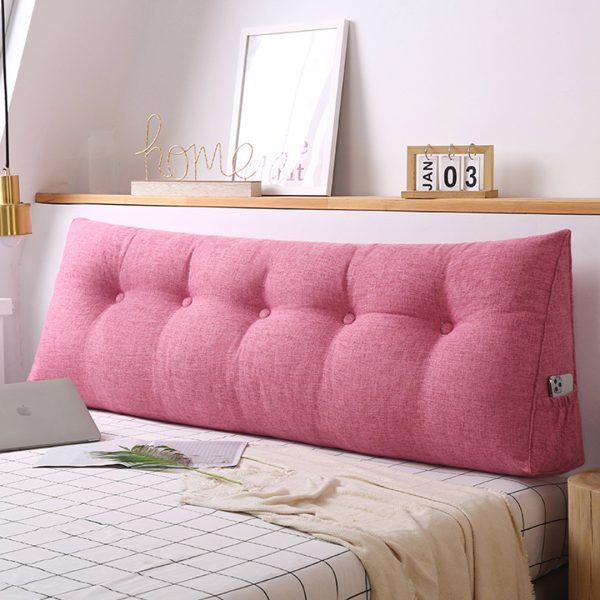 Triangular Wedge Bed Pillow Headboard Backrest Bedside Tatami Cushion Home Decor