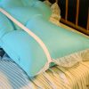 Princess Bed Pillow Headboard Backrest Bedside Tatami Sofa Cushion with Ruffle Lace Home Decor