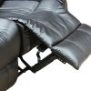 Burbank Recliner Bonded Leather – BLACK – 3 Seater