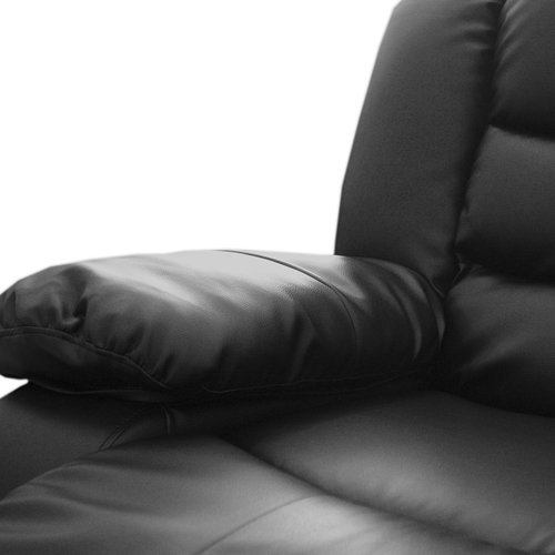 Shenley Recliner Bonded Leather – Black, 2 Seater