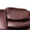Shenley Recliner Bonded Leather – Brown, 3 Seater