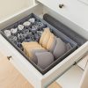 Flip Top Underwear Storage Box Foldable Wardrobe Partition Drawer Home Organiser
