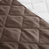 1 Seater Sofa Covers Quilted Couch Lounge Protectors Slipcovers – Coffee