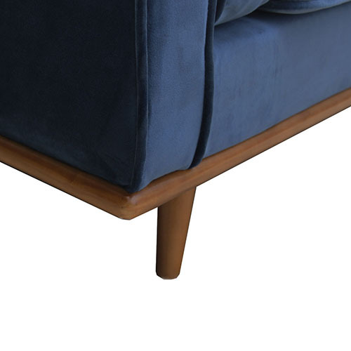 Druid Sofa Brand New Fabric Cover Blue High Density Foam Wooden Frame York – 2 Seater