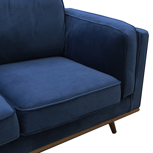Druid Sofa Brand New Fabric Cover Blue High Density Foam Wooden Frame York – 3 Seater
