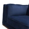 Fairless Sofa Sofa in Soft Blue Velvet Lounge Set for Living Room Couch with Wooden Frame – 2 Seater