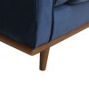 Fairless Sofa Sofa in Soft Blue Velvet Lounge Set for Living Room Couch with Wooden Frame – 3 Seater