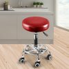 Swivel Salon Bar Stools Hairdressing Stool Barber Chairs Equipment Beauty – Red