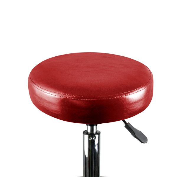Swivel Salon Bar Stools Hairdressing Stool Barber Chairs Equipment Beauty – Red