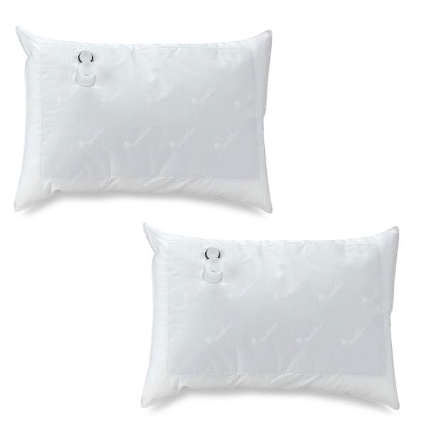 Mediflow Twin Pack Adjustable Floating Comfort Down Alternative Waterbase Pillows