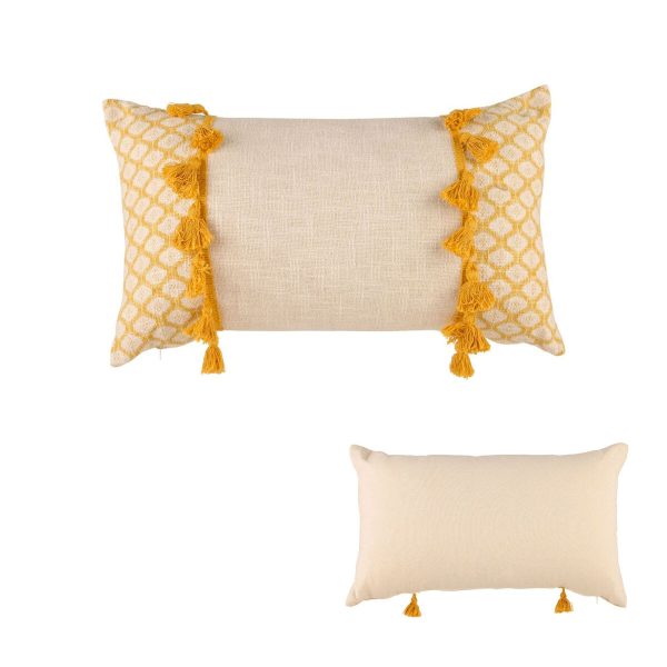 Accessorize Eleni Rectangular Filled Cushion 30cm x 50cm – Ochre