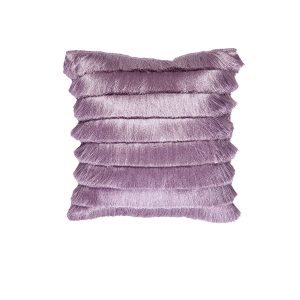 Bedding House Fringy Luxury Cotton Filled Cushion – Lilac
