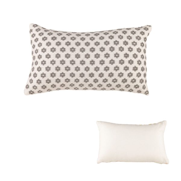 Accessorize Norah Rectangular Filled Cushion 30cm x 50cm – Grey
