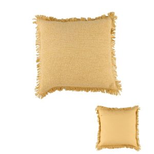 Accessorize Nova Square Filled Cushion 45cm x 45cm – Yellow