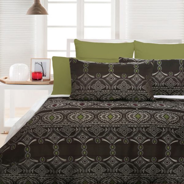Accessorize Bosa Quilt Cover Set – King – Green