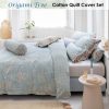 Origami Tree  Light Blue Quilt Cover Set King