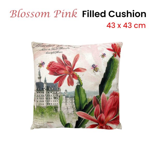 J.Elliot Home Pink Filled Cushion 43 x 43 cm