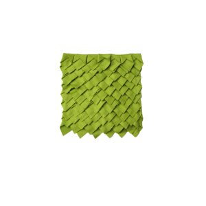Small Designed Square Cushion Cover 30 x 30 cm – Leaf Green Pleats