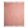 J Elliot Home Zen Luxury Fringe Throw 130 x 160cm – Clay Pink