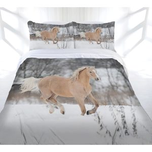 Winter Gallop Quilt Cover Set Single