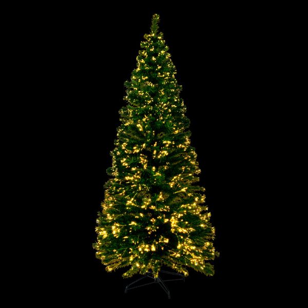 Jingle Jollys Christmas Tree LED Xmas trees Optic Fibre Warm White