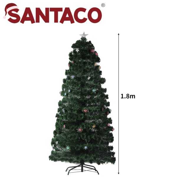 Christmas Tree Xmas Decorations Fibre Optic Multicolour Lights – 1.8 M