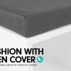 Shoe Rack Cabinet Organiser Black Cushion – White – Grey and White