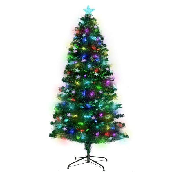 Christabelle Enchanted Pre Lit Fibre Optic Christmas Tree Stars